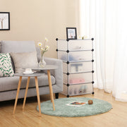 10 Tier Cube Storage Organiser with Modular Shelves for Home or Office by Songmics