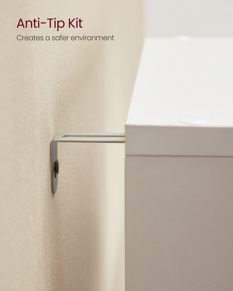 Anti-tip wall-mounting bracket kit for added stability
