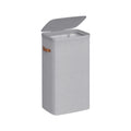 Dove grey 100L laundry basket with lid and handles