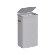 Dove grey 100L laundry basket with lid and handles