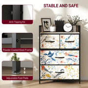 4 Drawer Chest of Drawers with Spacious Storage for Bedroom or Living Room White