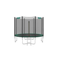 10ft SONGMICS garden trampoline with safety net enclosure, front view