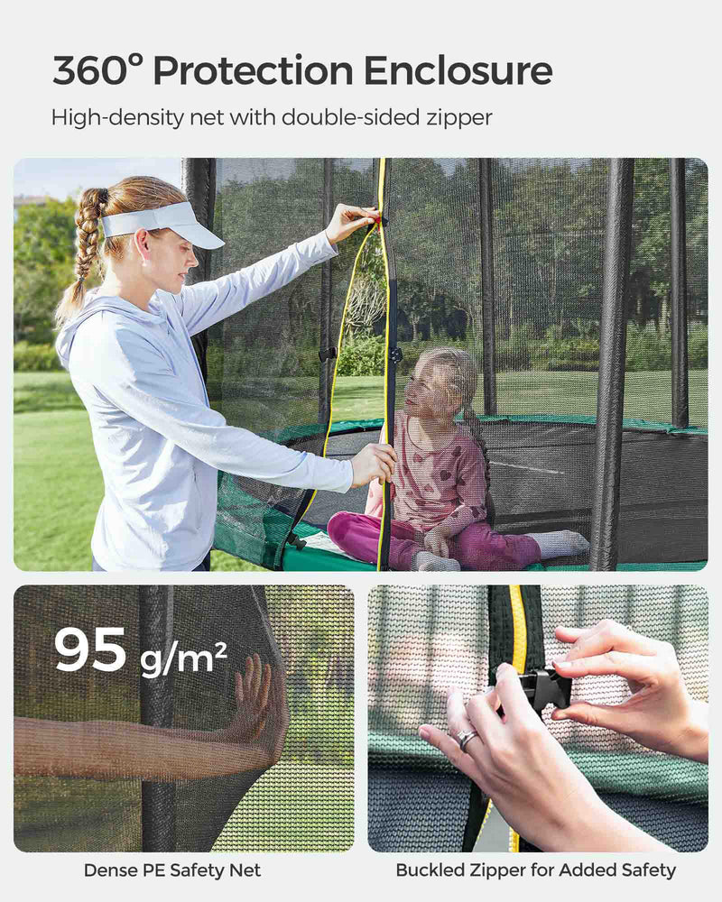 SONGMICS trampoline safety certification and EN71-14 GS approval detail