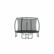 Green Songmics 10ft trampoline with safety net enclosure and ladder