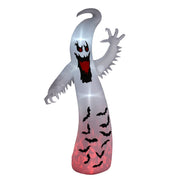 Outsunny 11.8ft scary waving ghost inflatable Halloween decoration with bat print base