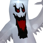 Close-up of the waving hand and face detail on the ghost inflatable