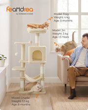 Studio shot of the full assembled cat tree