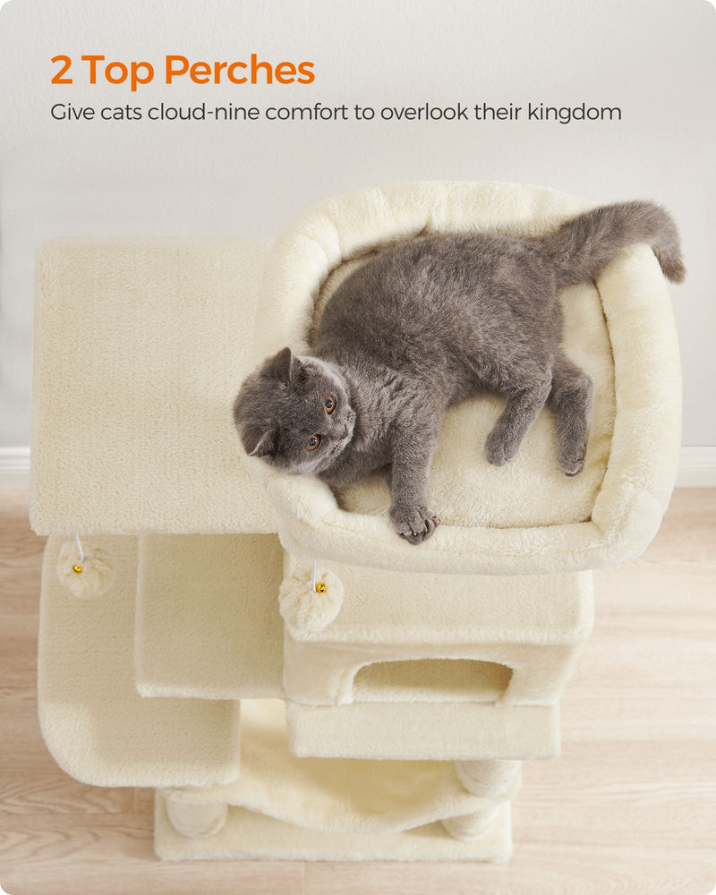 Cat lounging in the hanging hammock