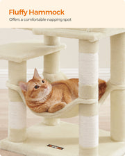 Close-up of a sisal-wrapped scratching post