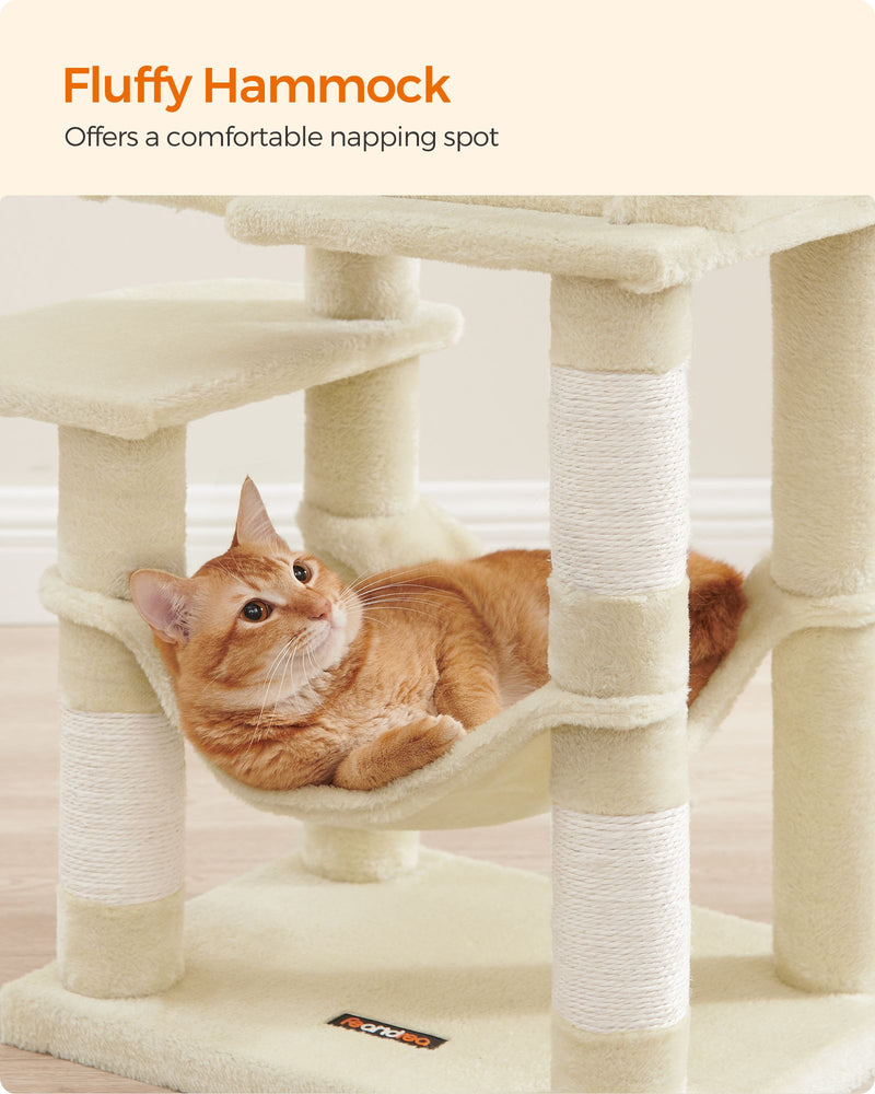 Close-up of a sisal-wrapped scratching post