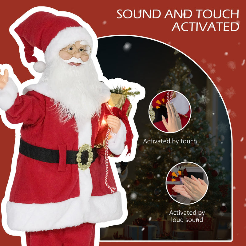 Sound and touch activation diagram for the Santa Claus figure