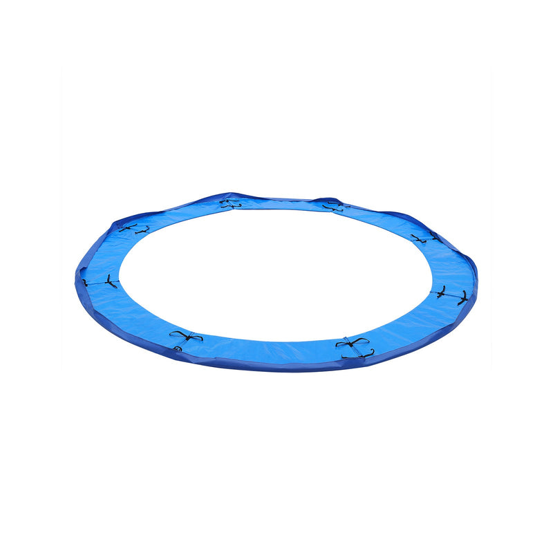 Songmics 12ft trampoline safety pad shown alone in blue against a white background, full ring view