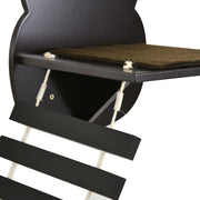 5 Piece Wall Mounted Cat Shelves With Climbing Tree for Indoor Play and Rest, Brown