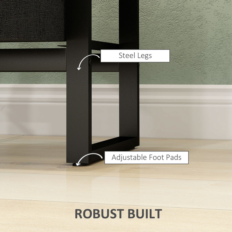 Set of 2 Industrial Style Bedside Tables with Storage Shelf Ideal for Bedrooms Brown