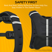 5kg Weighted Running Vest With Adjustable Straps and Reflective Safety Strips Grey AOSOM
