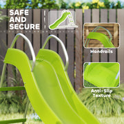 Freestanding Kids Slide with Climbing Ladder for Ages 3-8 Green by AIYAPLAY AOSOM