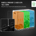 Steel Triple Kitchen Pedal Bin 3 x 15L with Soft Close Lid and Removable Buckets by HOMCOM