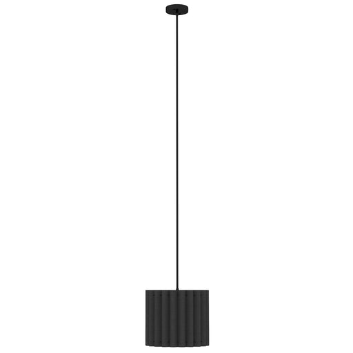 Modern Black Linen Wave Ceiling Light Shade E27 Fitting for Living Room or Bedroom by HOMCOM