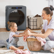 4kg Compact Tumble Dryer with Adjustable Heat Ideal for Small Spaces, Grey