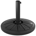 13kg Weighted Patio Umbrella Stand for Stable Garden Shade, Fits 38-48mm Poles, Black Outsunny