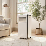Portable Air Conditioner for Bedrooms and Home Offices with 4-in-1 Cooling and Dehumidifier White Homcom