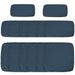 Blue Garden Rattan Sofa Cushion Cover Replacement Weather-Resistant No Cushion by Outsunny