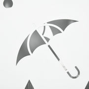 Steel Umbrella Stand for Hallway Storage Holds Up to 6 Umbrellas, White