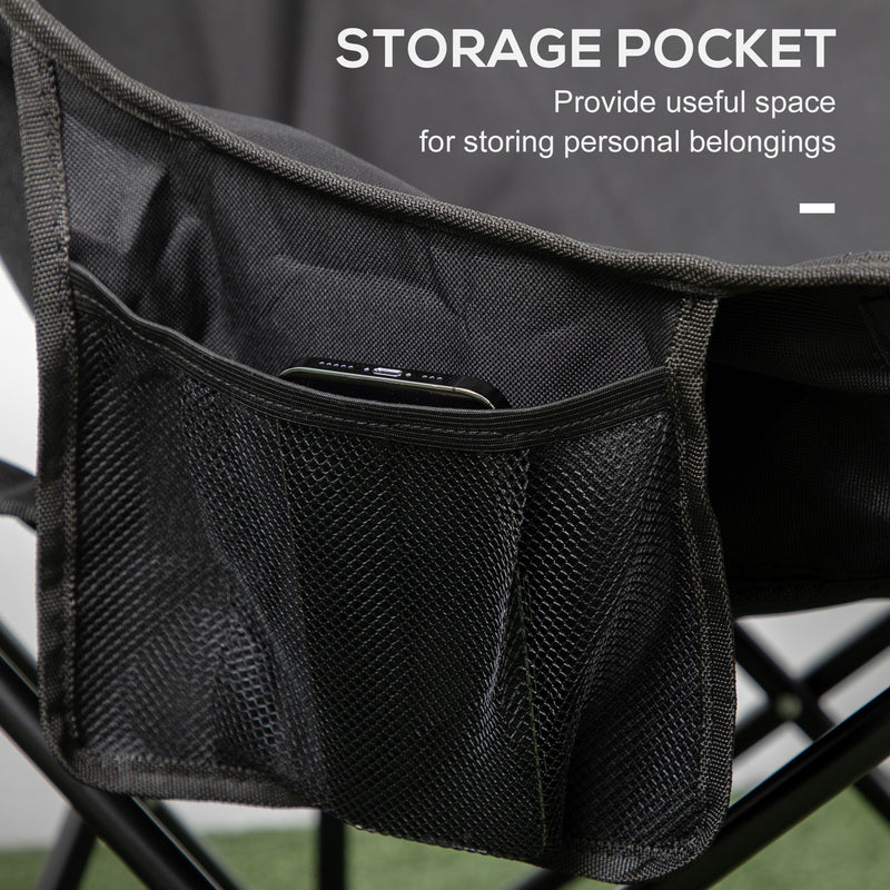 Folding Camping Chair Lightweight and Portable with Carry Bag for Easy Transport Black