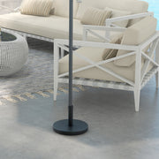15kg Rattan Effect Parasol Base Heavy Duty Umbrella Stand For Garden Or Patio Use