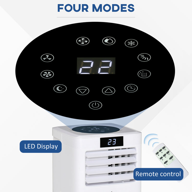 10000 BTU Portable Air Conditioner with Dehumidifier Timer and Remote for Rooms up to 22m²