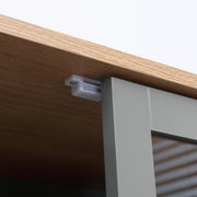 Tall Freestanding Kitchen Pantry Cupboard With Drawer And Adjustable Shelves Grey