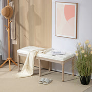 Vintage French Style Bed End Bench Cream White by HOMCOM