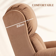 Electric Reclining Lift Chair with Remote and 8 Point Massage Ideal for Elderly Comfort Brown