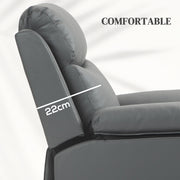 Electric Riser Recliner Chair With Adjustable Backrest For Mobility Support, Charcoal Grey