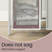 3 Compartment Laundry Hamper with Pull Out Removable Bags for Sorting Clothes by Vasagle