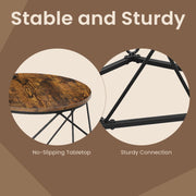 Set of 2 Round Coffee Tables Modern Nesting Design for Living Room by Vasagle