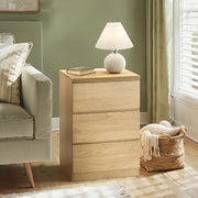 Bedside Table with Charging Station and 3 Drawers for Bedroom or Lounge by Vasagle