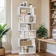 6 Tier Wooden Bookcase and Room Divider for Home Office or Living Room by Vasagle