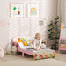Cute Animal Themed Toddler Bed with Safety Rails 143 x 77 x 60cm by AIYAPLAY