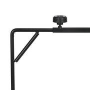 Adjustable Reptile Lamp Stand with Hook and Stable Base for Terrariums Black AOSOM