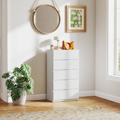 5 Drawer Chest of Drawers Modern Storage Cabinet for Bedroom by HOMCOM