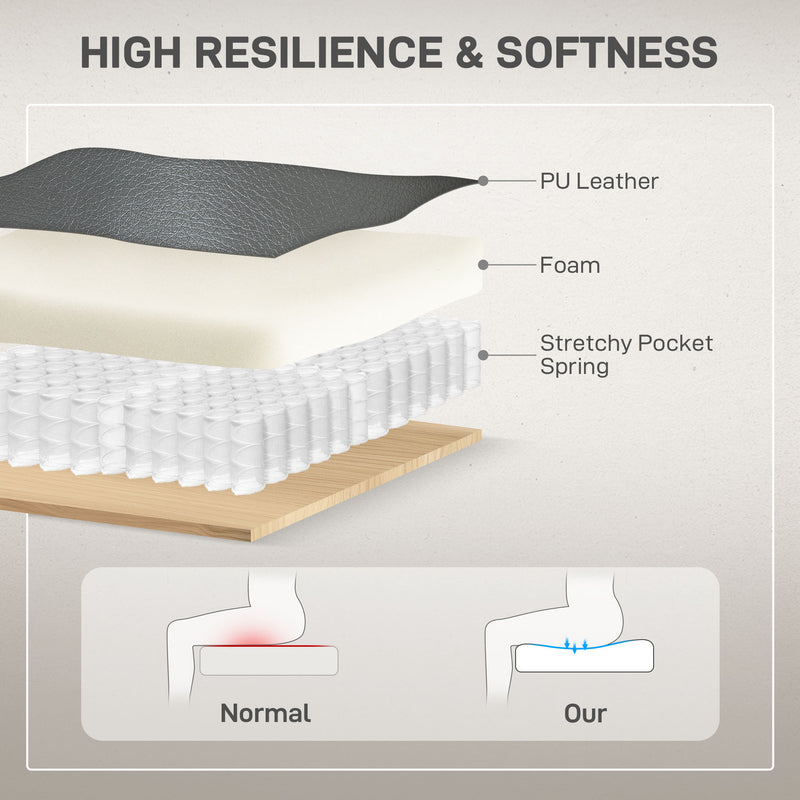 Charcoal Grey Power Lift Recliner Chair for Elderly with USB Ports and Remote Control by HOMCOM