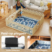 AIYAPLAY Foldable Baby Play Mat, Baby Playpen, Reversible Foam Playmat, Floor Mats for Toddlers, Traffic and Grey Diamond Theme AOSOM