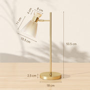 Modern Bedside Table Lamp With Adjustable Flower Head Ideal For Bedrooms And Studies Gold Tone