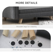 Elevated Dog Sofa Bed with Soft Cushion for Small to Medium Pets Indoor Use Grey