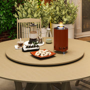 Red Smokeless Fire Pit 16 x 16 cm Stainless Steel Portable Wood Burning with Poker by Outsunny