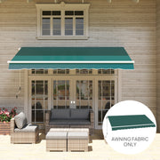 Green Awning Replacement Canopy Water Resistant UPF 50 Plus Sun Shade for 3 x 2.5m Garden by Outsunny