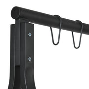 Black Steel Garden Swing Frame Only