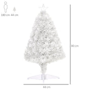 Dimensions diagram showing the Christmas tree 80 cm tall and 44 cm wide