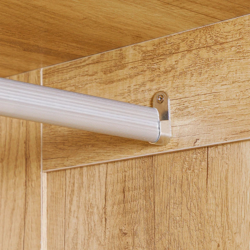 2-Door Wardrobe with Drawers & Rail